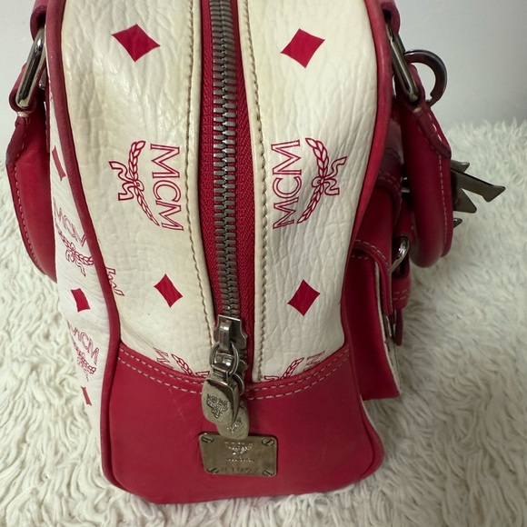 MCM Visetos White and Pink bag - Picture 3 of 6